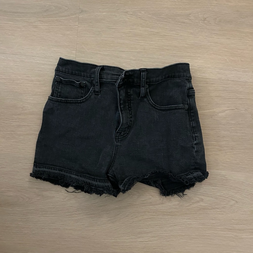 Madewell Gray Denim Cutoff Shorts